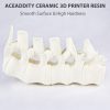 3D Printer Filament |   Aceaddity Ceramic 3D Printer Resin Ceramic-Like Finish High Precision & Superior Temperature Resistance Suitable for 2K/4K/8K LCD/DPL/SLA 3D Printers – White 1KG 3D Printer Filament 3D Printer Filament