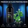 3D Printer Filament |   Aceaddity Flash 3D Printer Resin High-Speed Resin 405nm UV-Curing Standard Photopolymer Resin with Great Fluidity Fast Printing for LCD/DLP 3D Printers High Precision & Low Shrinkage1KG/Bottle Set 3D Printer Filament 3D Printer Filament