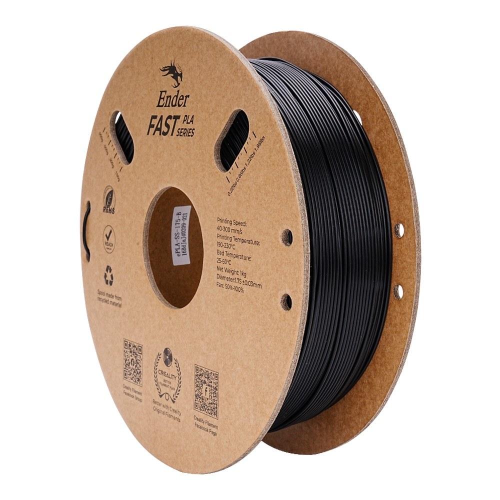 3D Printer Filament |   Creality Ender Fast PLA Filament 1.75mm High Fluidity High Speed 3D Printing Material High Success Rate Spool Dimensional 1KG  (2.2lb) Accuracy +/-0.03mm Standard 1 Roll 3D Printer Filament 3D Printer Filament