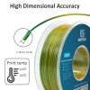 3D Printer Filament |   Geeetech Silk PLA Filament for 3D Printer 1.75mm Dimensional Accuracy +/- 0.03mm High Quality Gradient Double Color 3D Printing Material for Most FDM 3D Printers 1kg Spool (2.2 lbs) – Yellow+Green 3D Printer Filament 3D Printer Filament