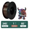 3D Printer Filament |   KINGROON 3D Printer PLA Filament 1KG 1.75mm Triple Color Silk PLA Filament – Red Green Blue 3D Printer Filament 3D Printer Filament