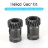 3D Printer Parts |   2PCS Helical Gear Dual-gear Extruder Gear Replacement High strength Die Steel Material Extrusion Wheels Compatible with mini V1/ V2 Double Gear / Sherpa Extruders 3D Printer Parts 3D Printer Parts