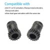 3D Printer Parts |   2PCS Helical Gear Dual-gear Extruder Gear Replacement High strength Die Steel Material Extrusion Wheels Compatible with mini V1/ V2 Double Gear / Sherpa Extruders 3D Printer Parts 3D Printer Parts