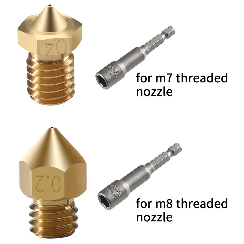 3D Printer Parts |   3D Printer Nozzle Cleaning Kit Extruder Filament Cleaner with 4pcs Cleaning Shafts and Nozzle Torque Wrench for M7/M8 Threaded   Nozzles Suitable for Most of 3D Printing Machines 3D Printer Parts 3D Printer Parts