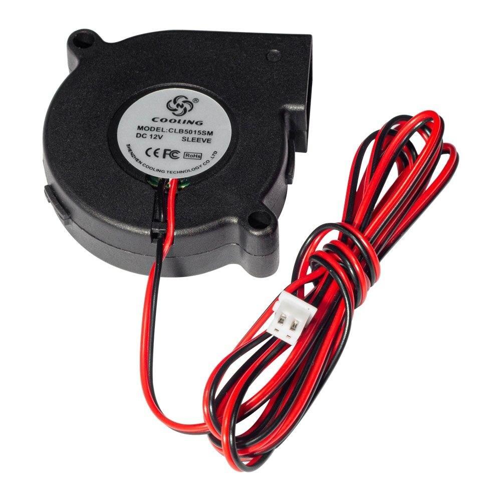 3D Printer Parts |   5015 Brushless Cooling Blower Fan DC 12V 0.19A Turbo Small Fan Ultra-Quiet Oil Bearing 6500RPM Size 50 * 50 * 15mm for DIY 3D Printer 3D Printer Parts 3D Printer Parts