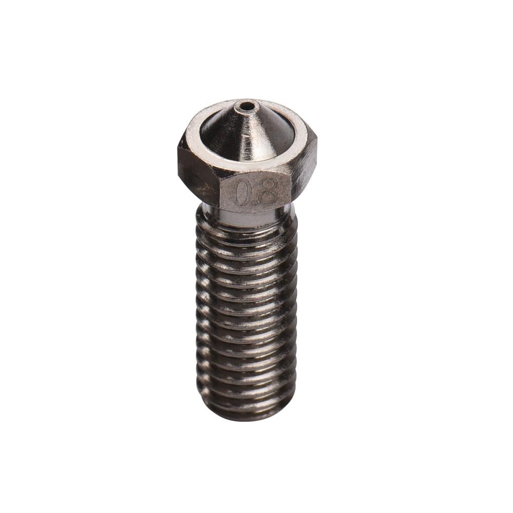 3D Printer Parts |   Aibecy 3D Printer Nozzle 0.2/0.3/0.4/0.5/0.6/0.8/1.0mm Nozzle Hardened Steel Tool M6 Thread Extruder Print Head High Temperature Resistant Volcano Nozzles for 1.75mm Filament Carbon fiber Filaments 3D Printer Parts 3D Printer Parts