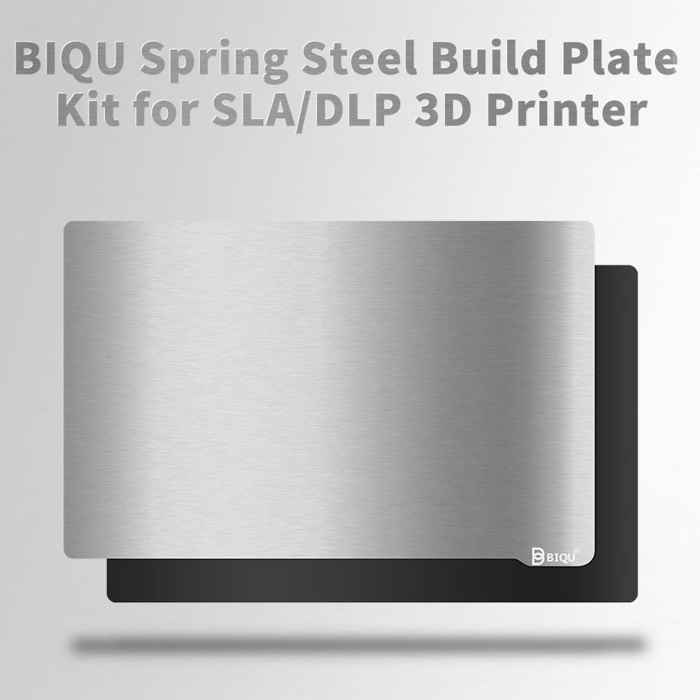 3D Printer Parts |   BIQU Flexiable Build Plate Surface Spring Steel Platform Removal Spring Steel Sheet with Magnetic Base for SLA/DLP Resin Printing Elegoo Saturn 3D Printers 196x126mm 3D Printer Parts 3D Printer Parts