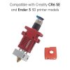 3D Printer Parts |   CR-6 SE All Metal  Nozzle Hot End Kit with Heat Block and 0.4mm Nozzle and Silicone Sock Compatible with  Ender 3/CR6 SE 3D Printer Parts 3D Printer Parts 3D Printer Parts