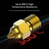 3D Printer Parts |   Creality Brass Nozzle Kit High Hardness 300℃ Temperature Resistance 3D Printer Parts 3D Printer Parts