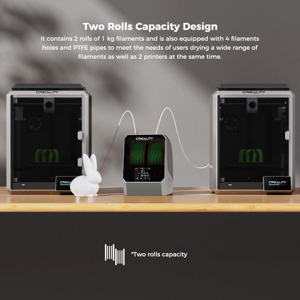 3D Printer Parts |   Creality Space Pi Filament Dryer Plus 3D Printer Upgraded Filament Dehydrator Storage Box Support Nylon ABS PETG PLA TPU 1.75/2.85mm Spool Material 3D Printer Parts 3D Printer Parts