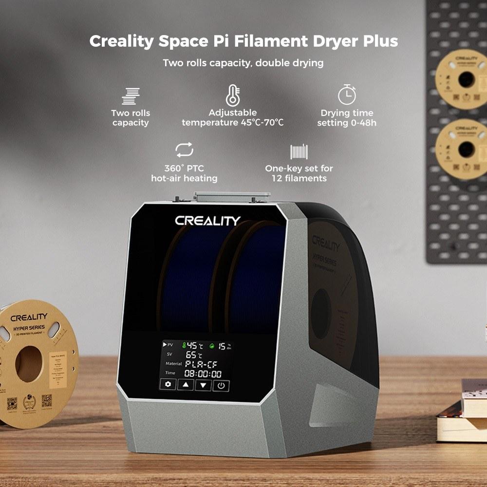 3D Printer Parts |   Creality Space Pi Filament Dryer Plus 3D Printer Upgraded Filament Dehydrator Storage Box Support Nylon ABS PETG PLA TPU 1.75/2.85mm Spool Material 3D Printer Parts 3D Printer Parts