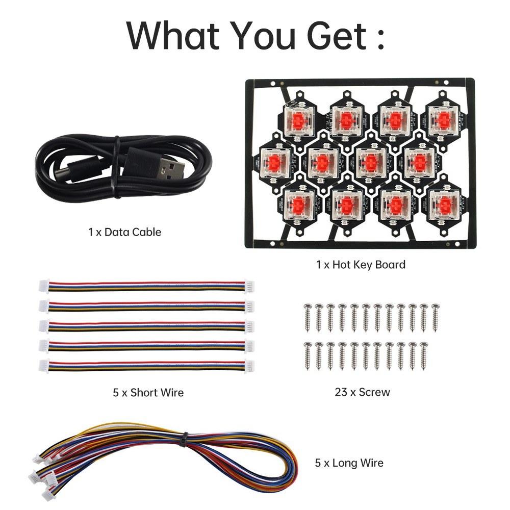 3D Printer Parts |   Hot Key Board Vor Skirt Klipper Pre-installed PCB Board with LED Compatible with Vor V2.4/Trident/Switchwire 3d Printers 3D Printer Parts 3D Printer Parts