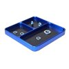 3D Printer Parts |   Magnetic Screws Tray RC Cars Tools Parts Metal Organizer with 4 Compartments Removable Magnetic Pad for Sockets Bolts Pins Nuts Storage Organization 3D Printer Parts 3D Printer Parts