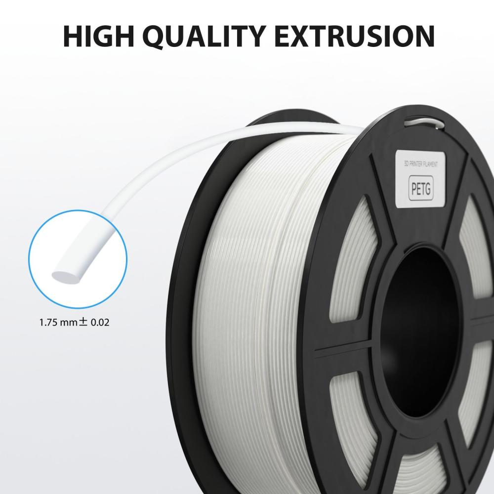 3D Printer Parts |   PETG Filament 1.75mm 3D Printer Filament 1kg(2.2lbs) Higher Toughness and More Dimensional Accuracy +/- 0.02mm 3D Printer Parts 3D Printer Parts