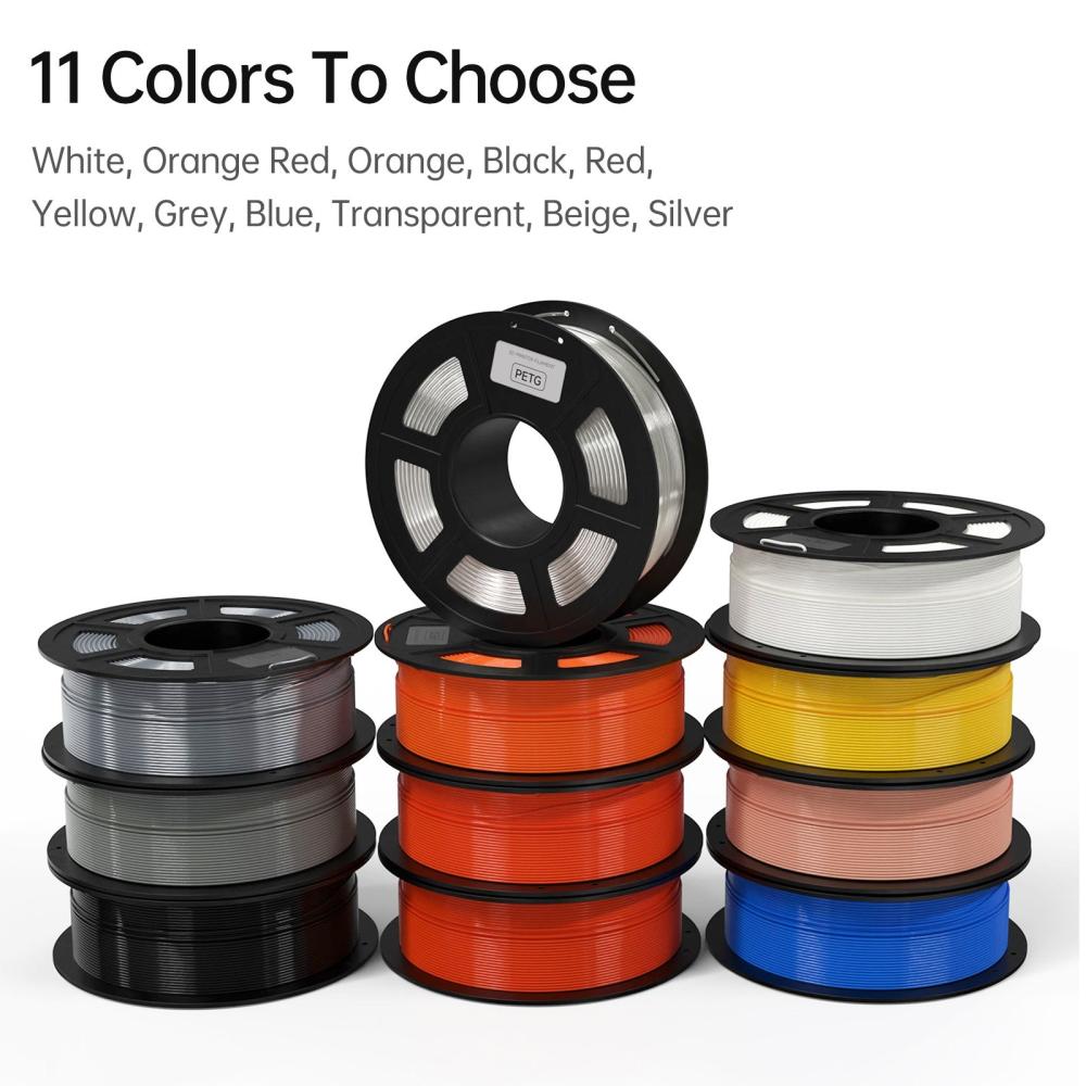 3D Printer Parts |   PETG Filament 1.75mm 3D Printer Filament 1kg(2.2lbs) Higher Toughness and More Dimensional Accuracy +/- 0.02mm 3D Printer Parts 3D Printer Parts