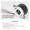 3D Printer Parts |   TWO TREES 3D Printer Accessories Orbiter Extruder Motor 36sth20-1004AHG 1.8° 30mm Round Stepper with 100cm/39.3inch Cable Compatible with Reprap Ender 3/Ender 3 Pro/ Ender 3 V2/ Ender 5/CR-10/ Voro 2.4 3D Printer and Sherba Mini Extruder / Orbite Extruder V1.5 3D Printer Parts 3D Printer Parts