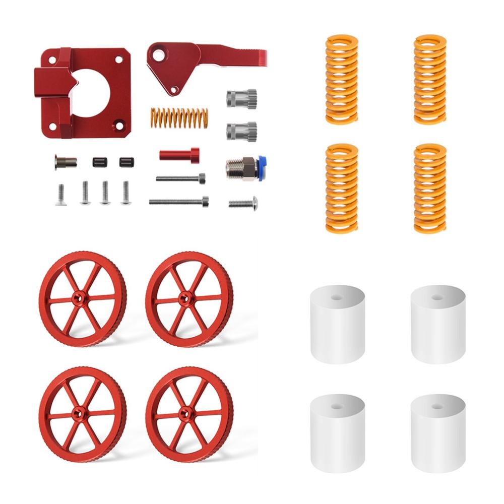 3D Printer Parts |   TWO TREES All Metal Feeder Extruder Frame and 4PCS Hand Twist Leveling Nut 4PCS Silicone Columns with 4PCS Heated Bed Springs for Creality Ender-3/Ender-3 Pro/ CR-10 Series 3D Printer Parts & Accessories Upgraded 3D Printer Parts 3D Printer Parts