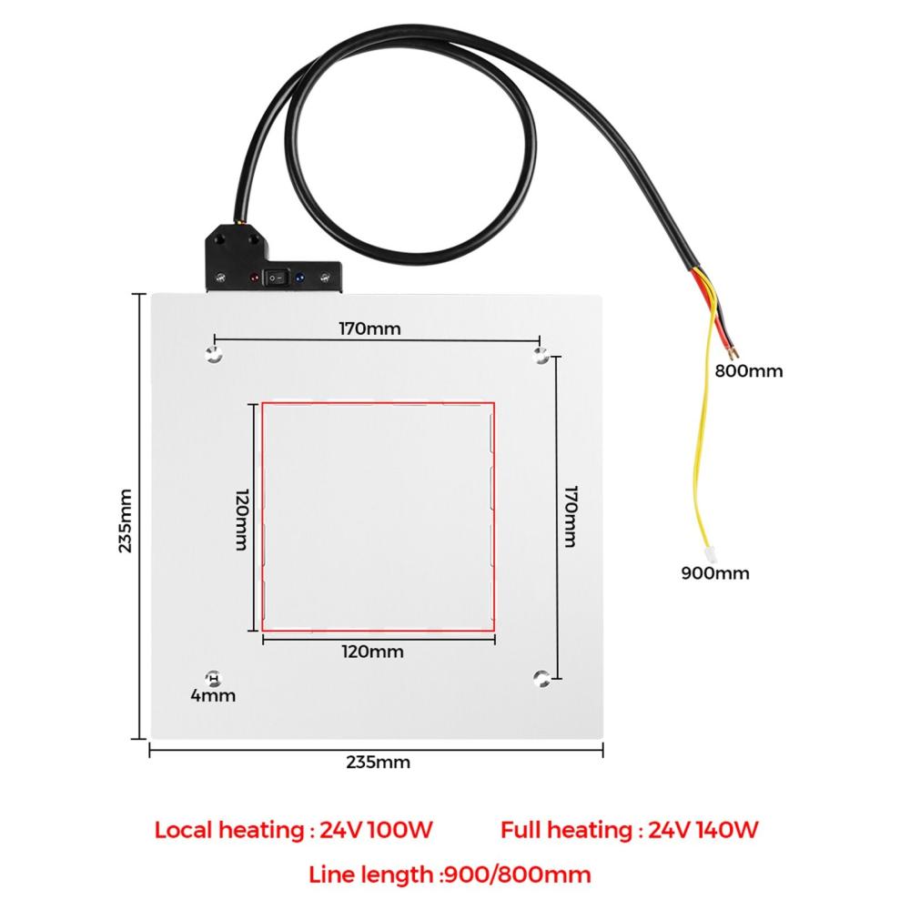 3D Printer Parts |   Two Trees Heated Bed 3D Printer 3D Printer Parts 3D Printer Parts