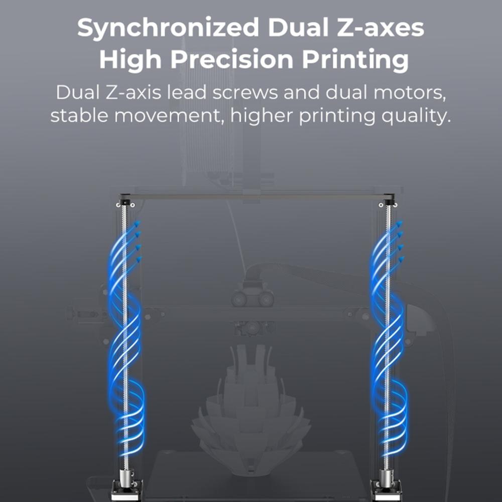 3D Printers |   Creality 3D Ender-3 S1 Plus Desktop 3D Printer 300x300x300 Build Size      PC Spring Steel Printing Platform CR Touch Automatic Leveling with 3D Printer PLA Filament 1KG 1.75mm High Quality 3D Printing Material  +/-0.02mm Standard 1 Rolls – Grey 3D Printers 3D Printers