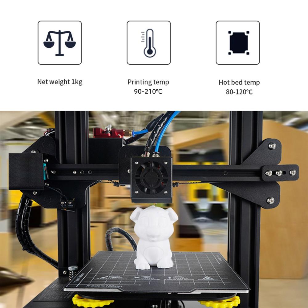 3D Printers |   Creality 3D Ender-3 S1 Plus Desktop 3D Printer 300x300x300 Build Size      PC Spring Steel Printing Platform CR Touch Automatic Leveling with 3D Printer PLA Filament 1KG 1.75mm High Quality 3D Printing Material  +/-0.02mm Standard 1 Rolls – Grey 3D Printers 3D Printers