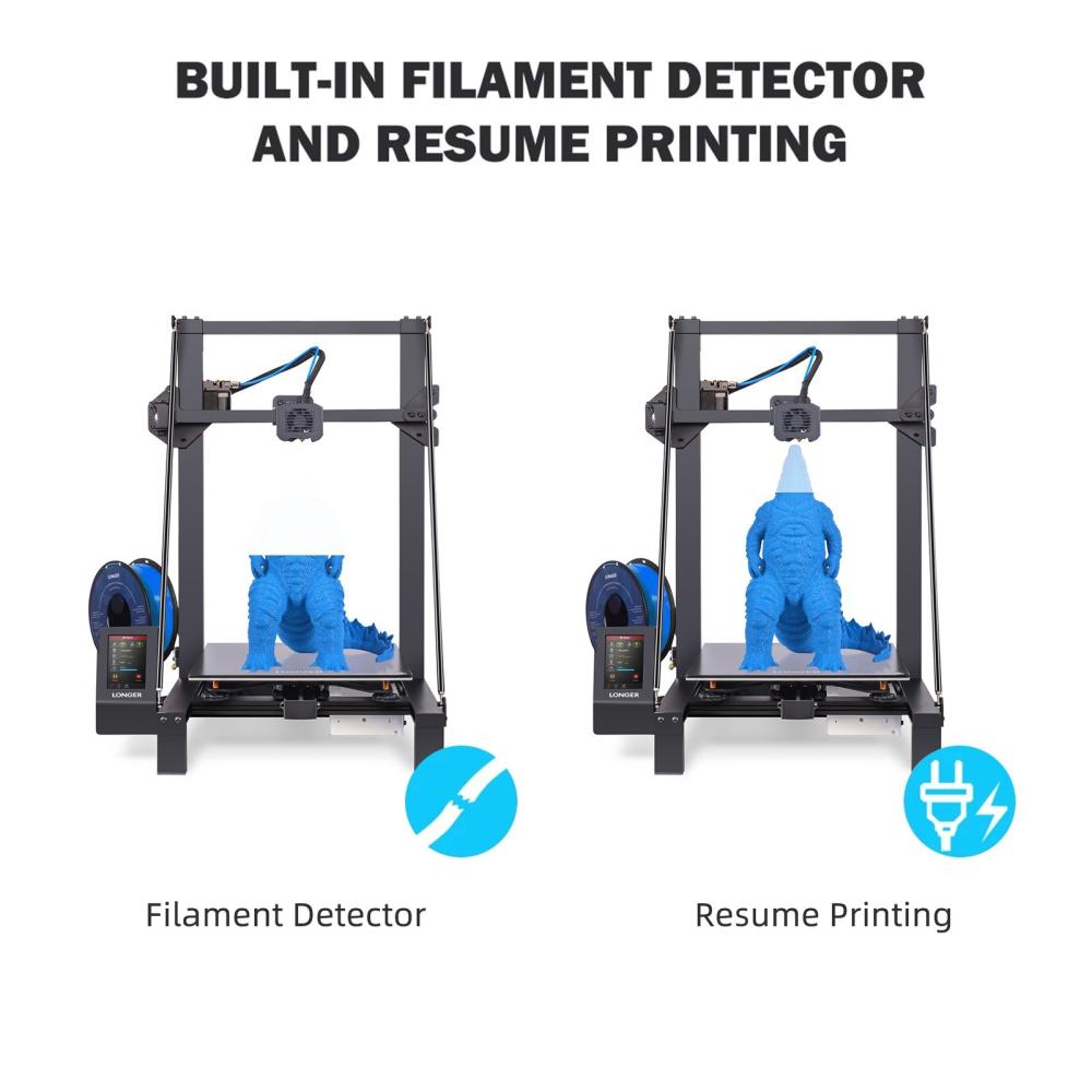 3D Printers |   LONGER LK5 Pro FDM 3D Printer 90% Pre-Assembled 300x300x400mm Large Print Size 3D Printers & Supplies 3D Printers