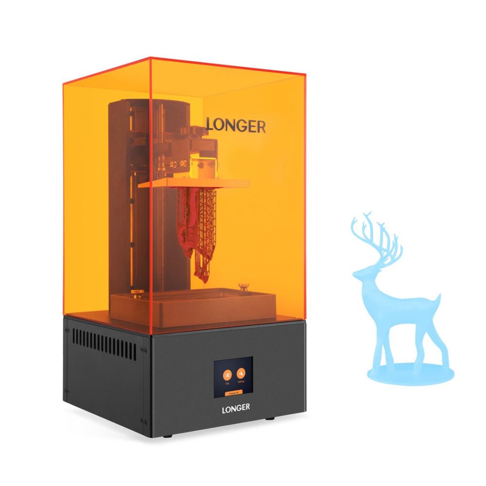 3D Printers |   LONGER Orange 4K Mono 3D Printer Ultrafine LCD Resin Printer 4.72”x2.68”x7.48” Large Printing Size 3D Printers 3D Printers