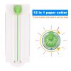 Basic Office |   12in1 Mini Paper Trimmer Rotary Cutter A4 Cut Length 12 Different Shapes Desktop Paper Cutting Machine Basic Office Basic Office