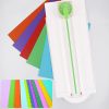 Basic Office |   12in1 Mini Paper Trimmer Rotary Cutter A4 Cut Length 12 Different Shapes Desktop Paper Cutting Machine Basic Office Basic Office