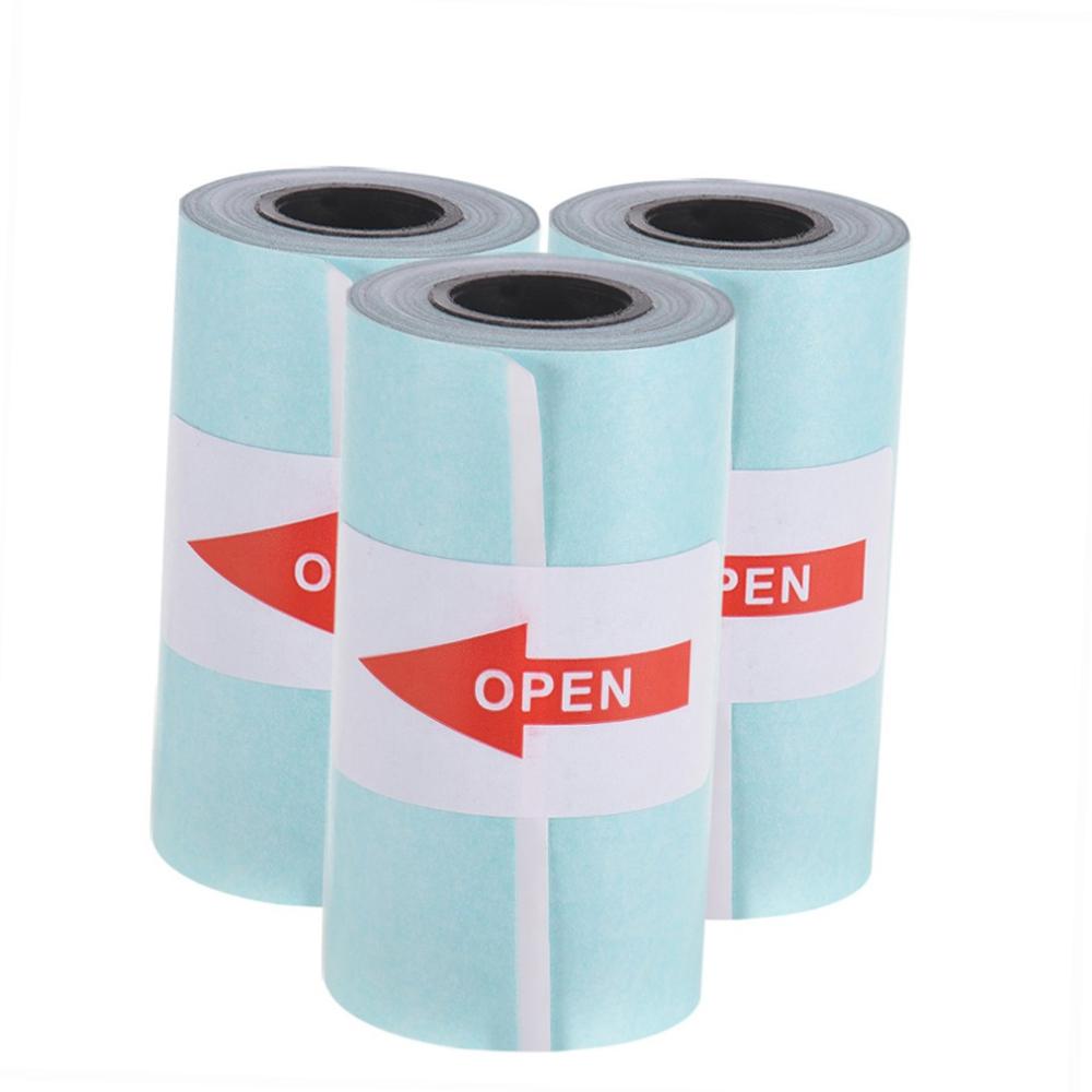 Basic Office |   3 Rolls,Printable Sticker Paper Roll Direct Thermal Paper Basic Office Basic Office