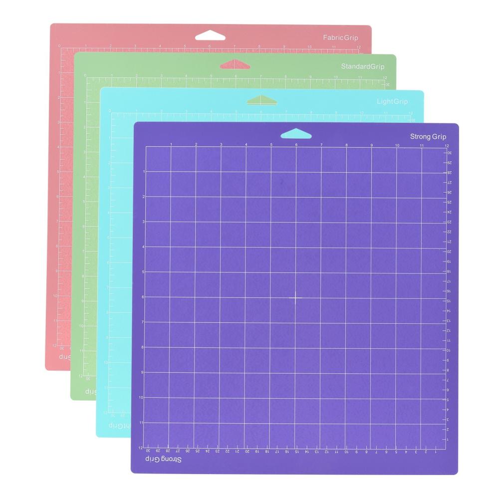 Basic Office |   4PCS 12*12 Inch Replacement Cutting Mat Adhesive Non-Slip Gridded Cutting Mats Compatible with Silhouette Cameo Cricut Cutting Machine Explore Plotter Machine Basic Office Basic Office