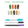 Basic Office |   9 Packs Pen Adapter Set Marker Holder Replacement for Sharpie/Bic/Crayola Compatible with Cricut Explore Air 3/Air 2/Air/Maker/Maker 3 Basic Office Basic Office