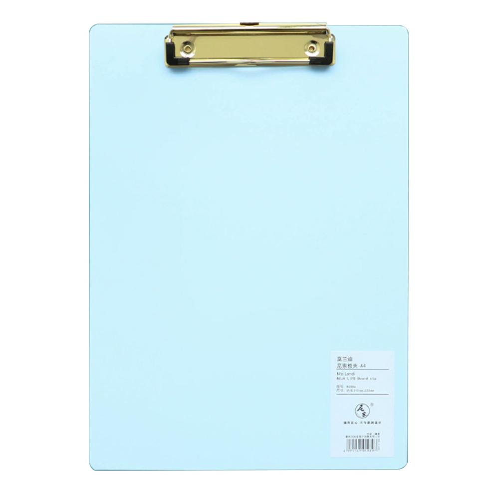 Basic Office |   A4 Plastic Clipboard Hardboard Writing Pad Profile Clip with Hanging Hole for Students School Office Basic Office Basic Office