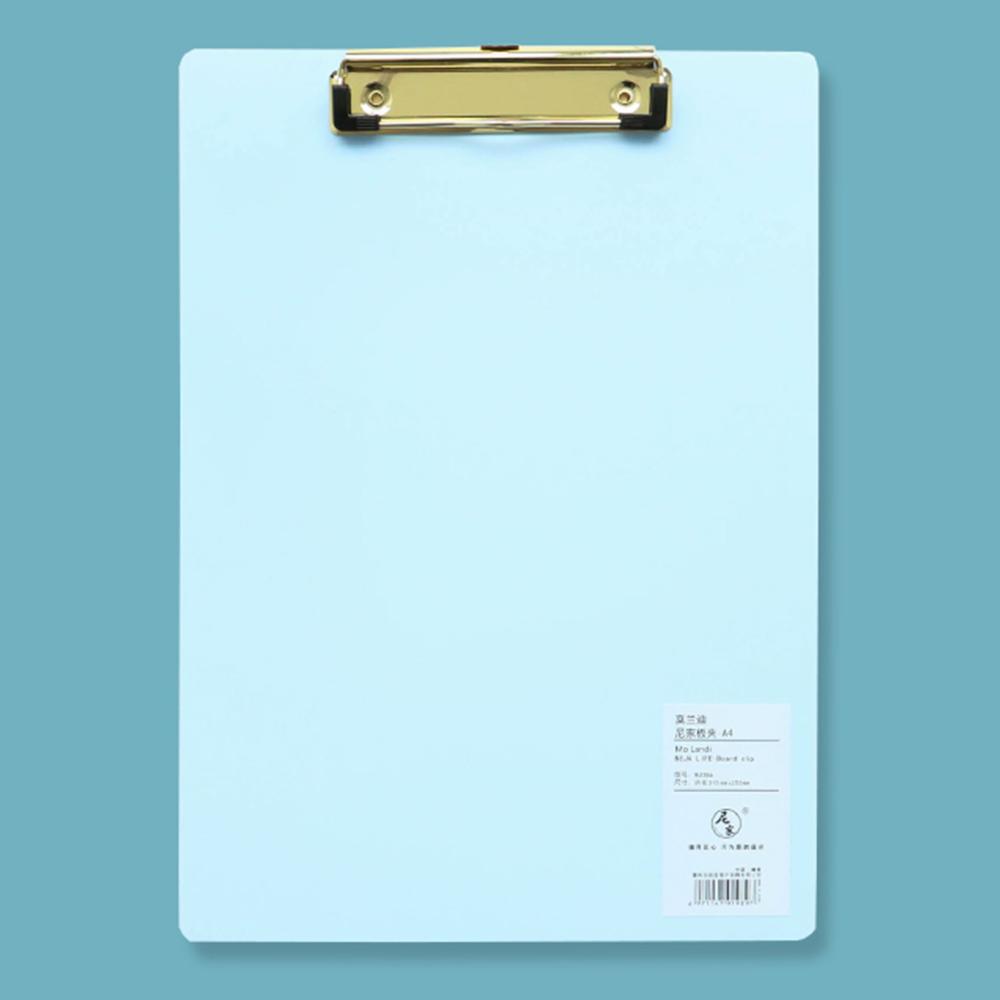 Basic Office |   A4 Plastic Clipboard Hardboard Writing Pad Profile Clip with Hanging Hole for Students School Office Basic Office Basic Office