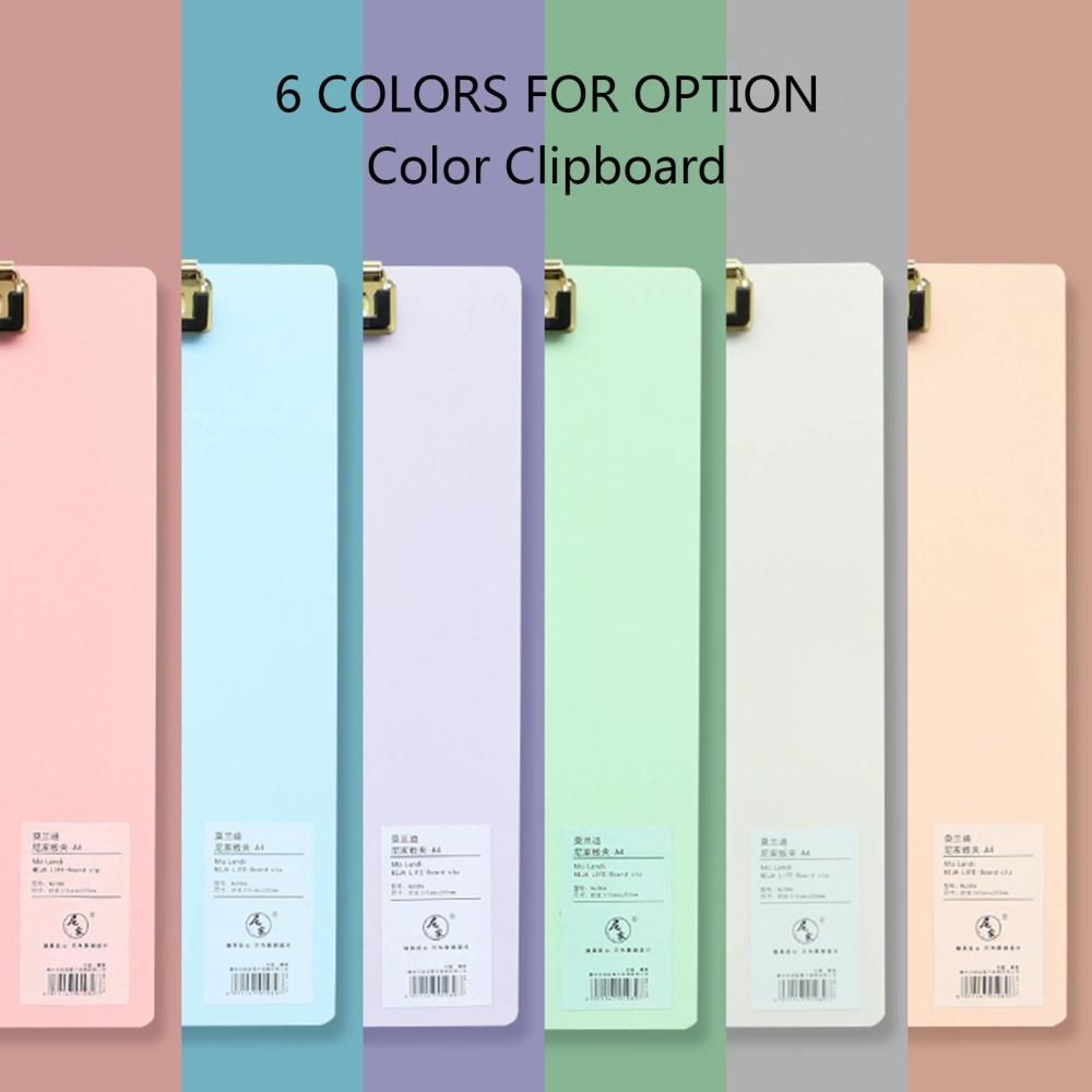 Basic Office |   A4 Plastic Clipboard Hardboard Writing Pad Profile Clip with Hanging Hole for Students School Office Basic Office Basic Office