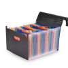 Basic Office |   Bisofice Accordian File Folder Organizer with Handle 24 Pockets Expanding File Case Basic Office Basic Office