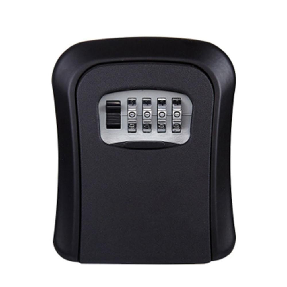 Basic Office |   Key Storage Lock Box Wall Mount Aluminum Alloy 4-Digit Combination Waterproof Lockbox Key Safe Box Portable Storage for House Key ID Card U Disk Basic Office Basic Office