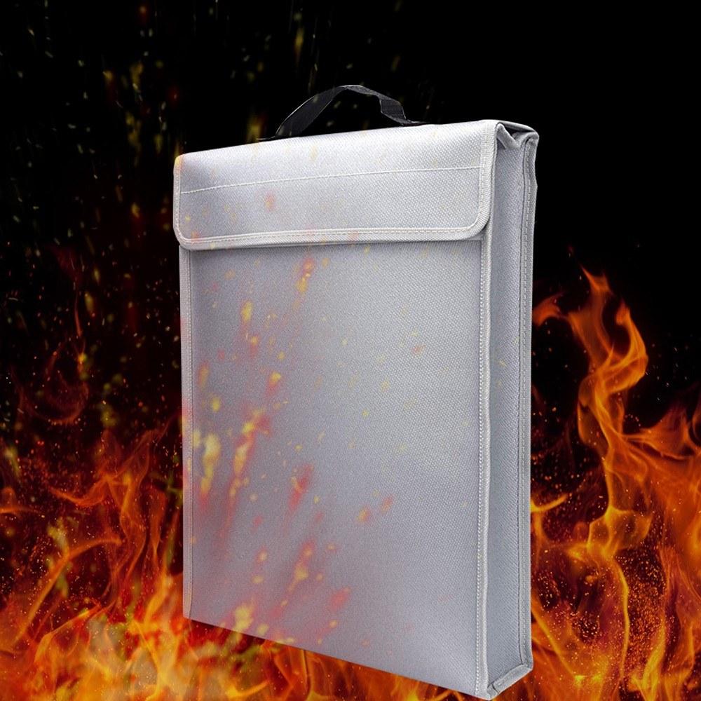 Basic Office |   Portable Fireproof Document Bag Pouch Home Office Safe Bag 400x300x65mm Basic Office Basic Office