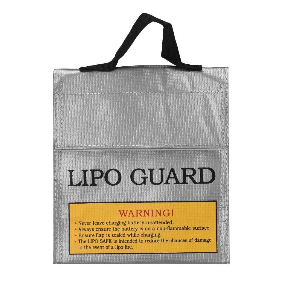 Basic Office |   Portable Lipo Battery Protection Bag Fireproof Explosion-proof Water-proof Safe Charging Storage Bag with Hand Strap for Home Office Use Large Space Basic Office Basic Office