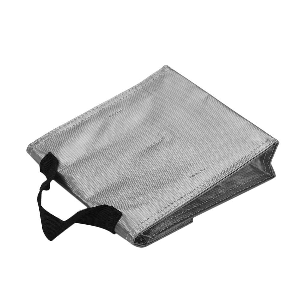 Basic Office |   Portable Lipo Battery Protection Bag Fireproof Explosion-proof Water-proof Safe Charging Storage Bag with Hand Strap for Home Office Use Large Space Basic Office Basic Office