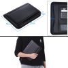 Basic Office |   Portable Professional Business Portfolio Padfolio Folder Document Case Organizer A5 PU Leather Zippered Closure with Calculator Card Holder Memo Note Writing Pad Basic Office Basic Office