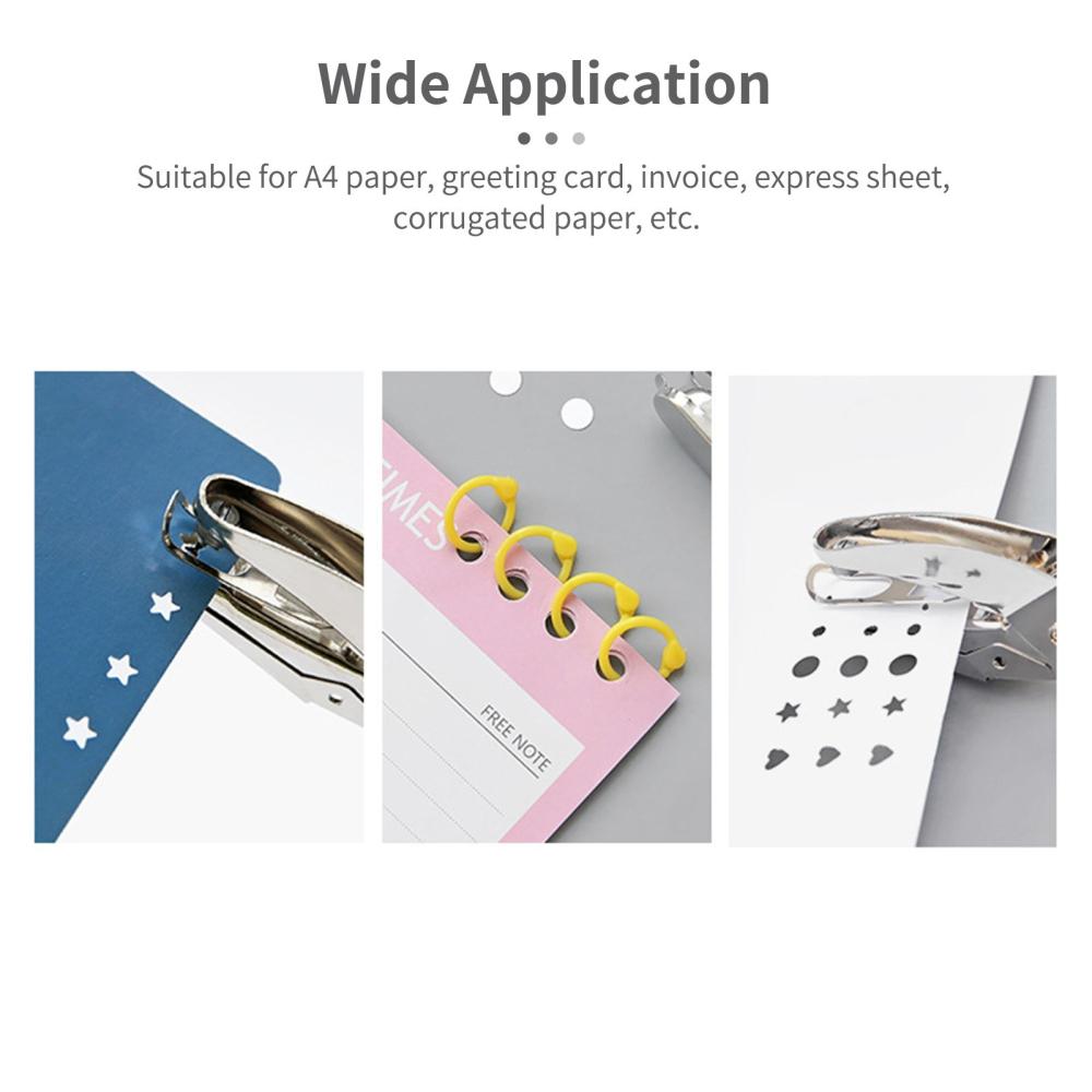 Basic Office |   tenwin Handheld One-Hole Punch Single Hole Puncher Heavy Duty 8 Sheet Capacity for Binder Notebook Craft Paper Greeting Cards Scrapbook Basic Office Basic Office