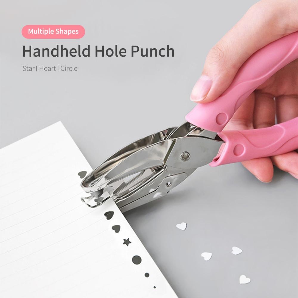 Basic Office |   tenwin Handheld One-Hole Punch Single Hole Puncher Heavy Duty 8 Sheet Capacity for Binder Notebook Craft Paper Greeting Cards Scrapbook Basic Office Basic Office