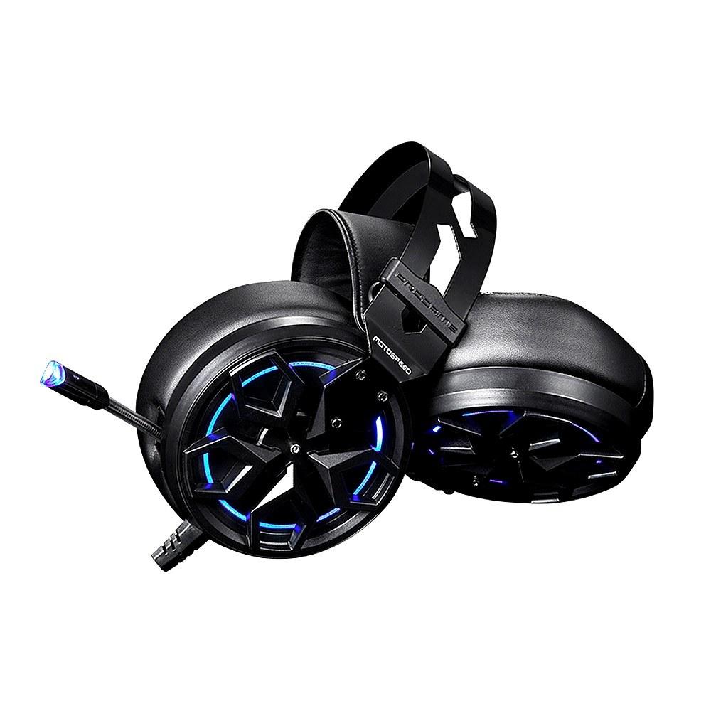 Earphone & Microphone |   Motospeed H60 Wired Gaming Headset 7.1-channel 3D Virtual Sound Effect Headset with 50mm Driver Unit Noise Reduction Microphone Computer Peripherals Earphone & Microphone