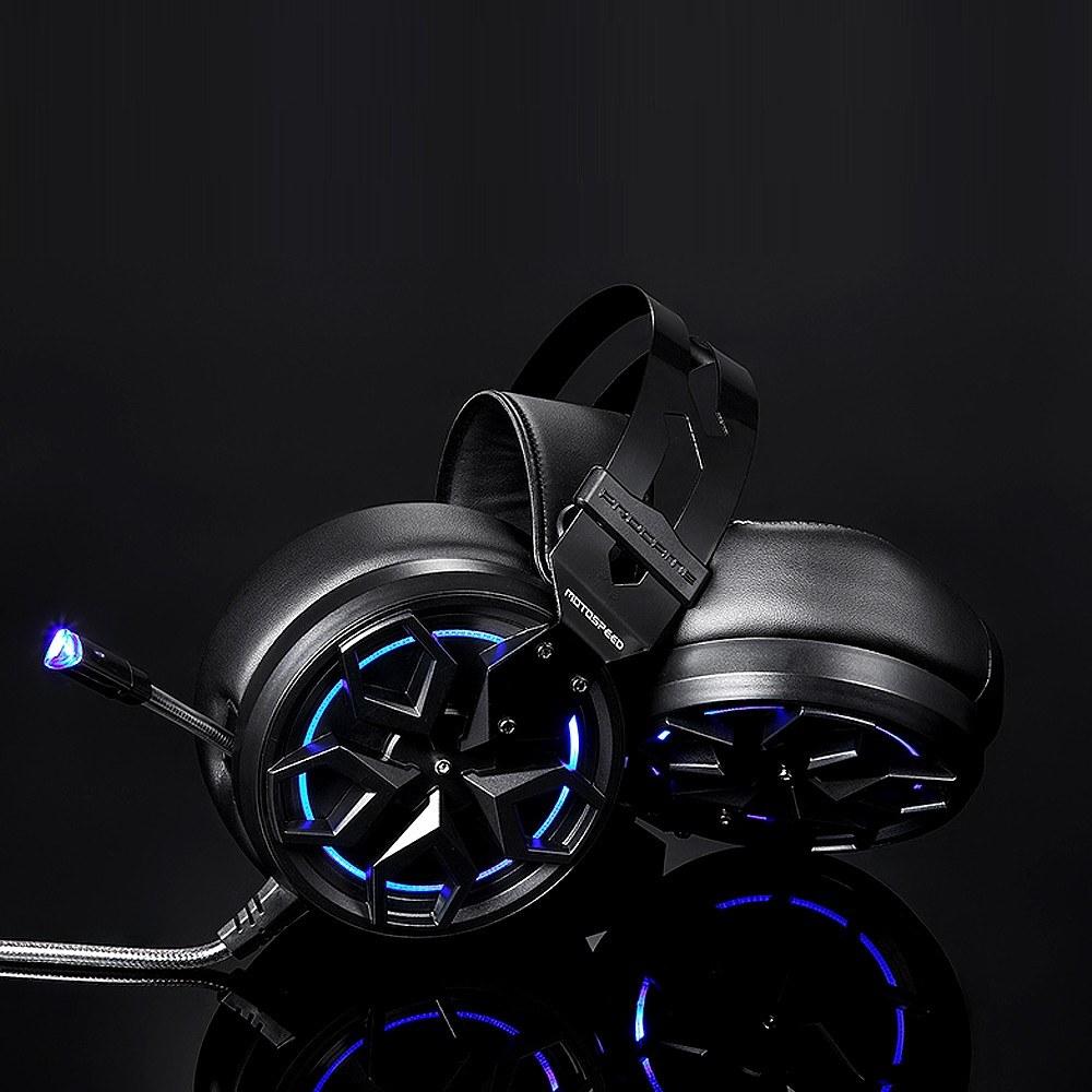 Earphone & Microphone |   Motospeed H60 Wired Gaming Headset 7.1-channel 3D Virtual Sound Effect Headset with 50mm Driver Unit Noise Reduction Microphone Computer Peripherals Earphone & Microphone