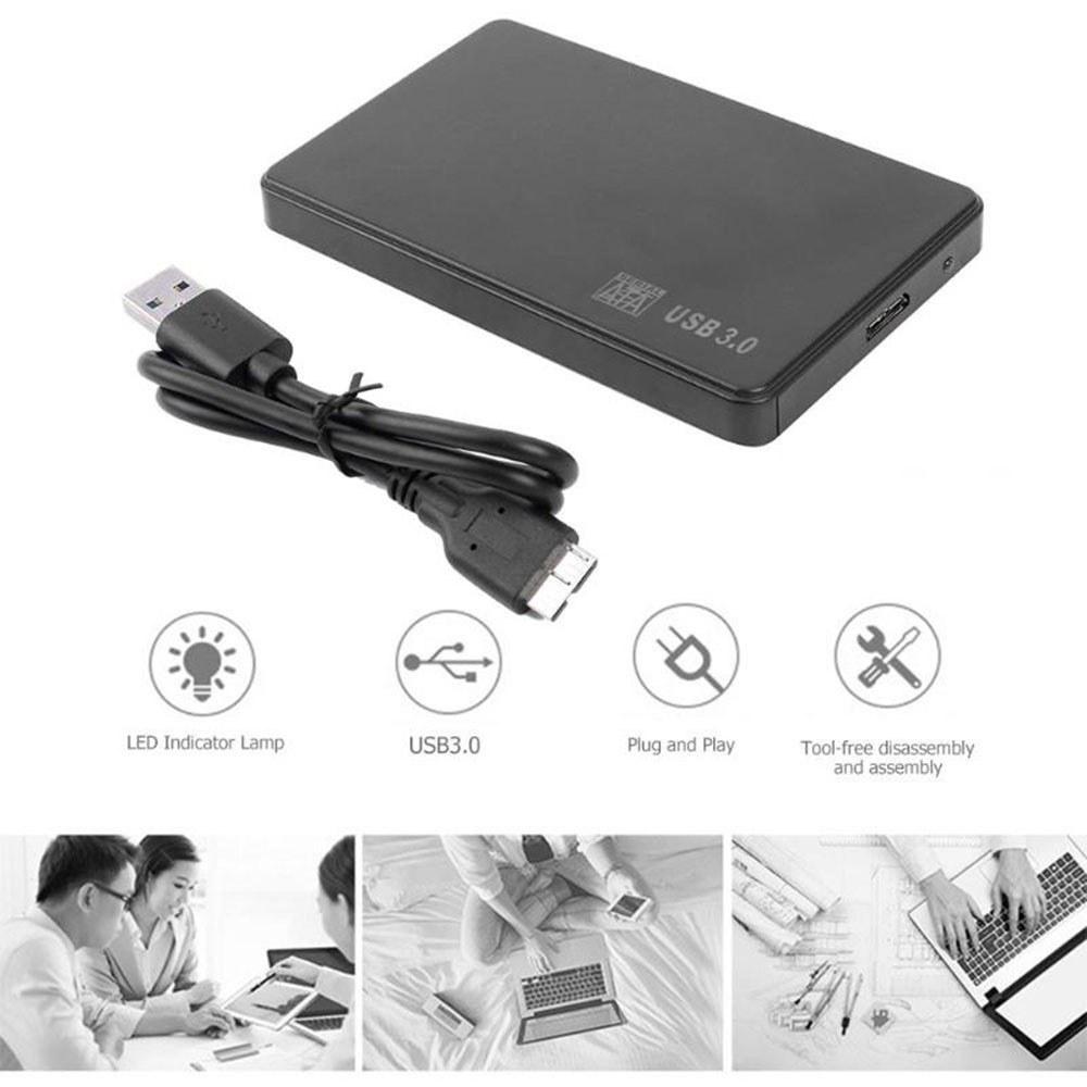 Hard Drives Accessories |   2.5 Inch Sata HDD SSD to USB 3.0 Case Adapter 5Gbps Hard Disk Drive Enclosure Box Support 2TB HDD Disk for OS Windows Drives & Storage Hard Drives Accessories