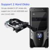 Hard Drives Accessories |   5.25 inch Internal Dual Slot Hard Disk Case 2.5+3.5 inch SATA HDD/SSD Enclosure Tool-free Design with 2 USB3.0 Ports Safety Locks Drives & Storage Hard Drives Accessories