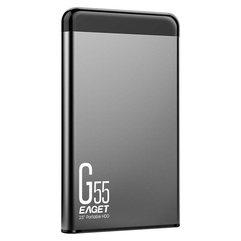 Hard Drives |   EAGET G55 500GB USB3.0 Mobile Hard Disk 2.5 inch Metal Mobile HDD High-speed Stable Shockproof Hard Drive Wide Compatibility Drives & Storage Hard Drives