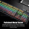 Keyboards & Mouse |   104-Key Wired Mechanical Keyboard Blue Switch Ergonomic Design RGB Backlight Multiple Lighting Modes Compact Layout Free Game Keyboard Compatible with Windows & MAC Portable Computer Peripherals Keyboards & Mouse