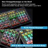 Keyboards & Mouse |   104-Key Wired Mechanical Keyboard Blue Switch Ergonomic Design RGB Backlight Multiple Lighting Modes Compact Layout Free Game Keyboard Compatible with Windows & MAC Portable Computer Peripherals Keyboards & Mouse