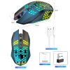 Keyboards & Mouse |   2.4G Wireless Computer Mouse for Notebook PC Laptop with USB Receiver Colorful LED Light 800/1200/1600 3-Level DIP Built-in Rechargeable Battery Computer Peripherals Keyboards & Mouse